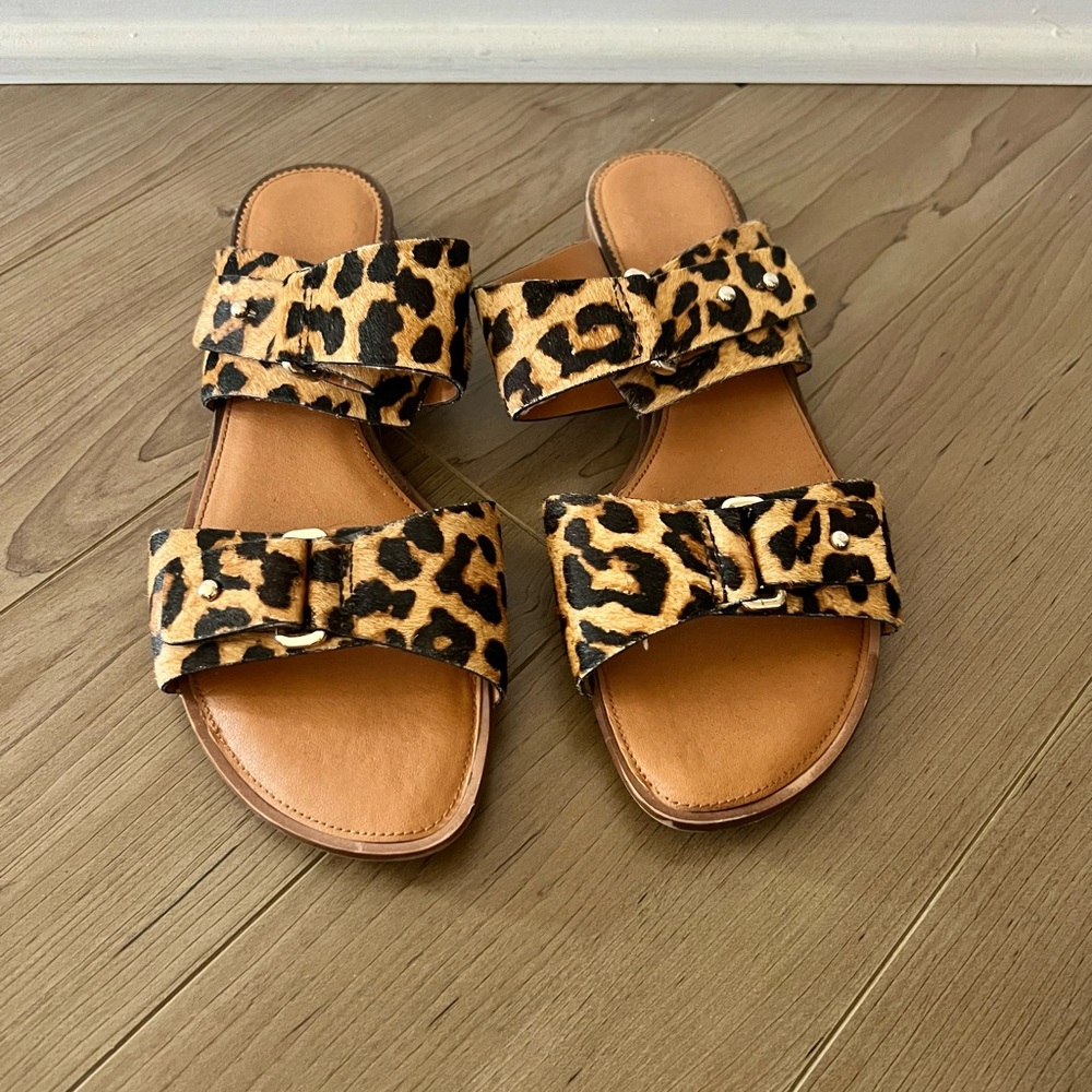 Franco Sarto leopard sandals